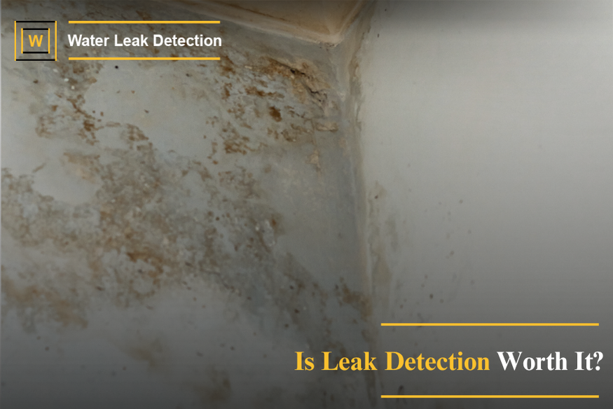 Technician using advanced water leak detection equipment to find hidden leaks and prevent costly property damage