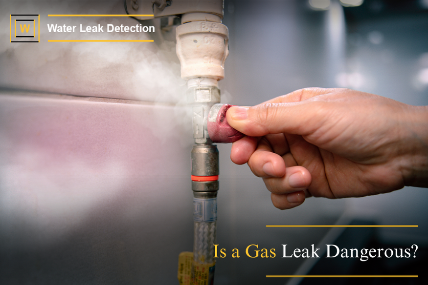 Is a gas leak dangerous with home safety risks, fire hazard and health symptoms